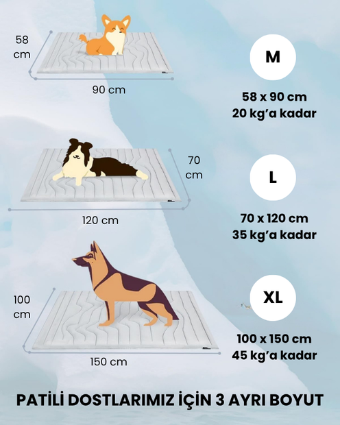 ChilloPaw™ Soğutucu Yatak – Çift Taraflı Konfor, Her Mevsim Rahatlık