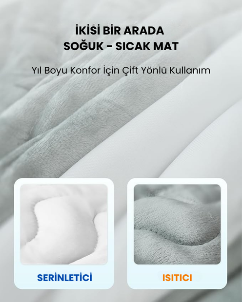 ChilloPaw™ Soğutucu Yatak – Çift Taraflı Konfor, Her Mevsim Rahatlık